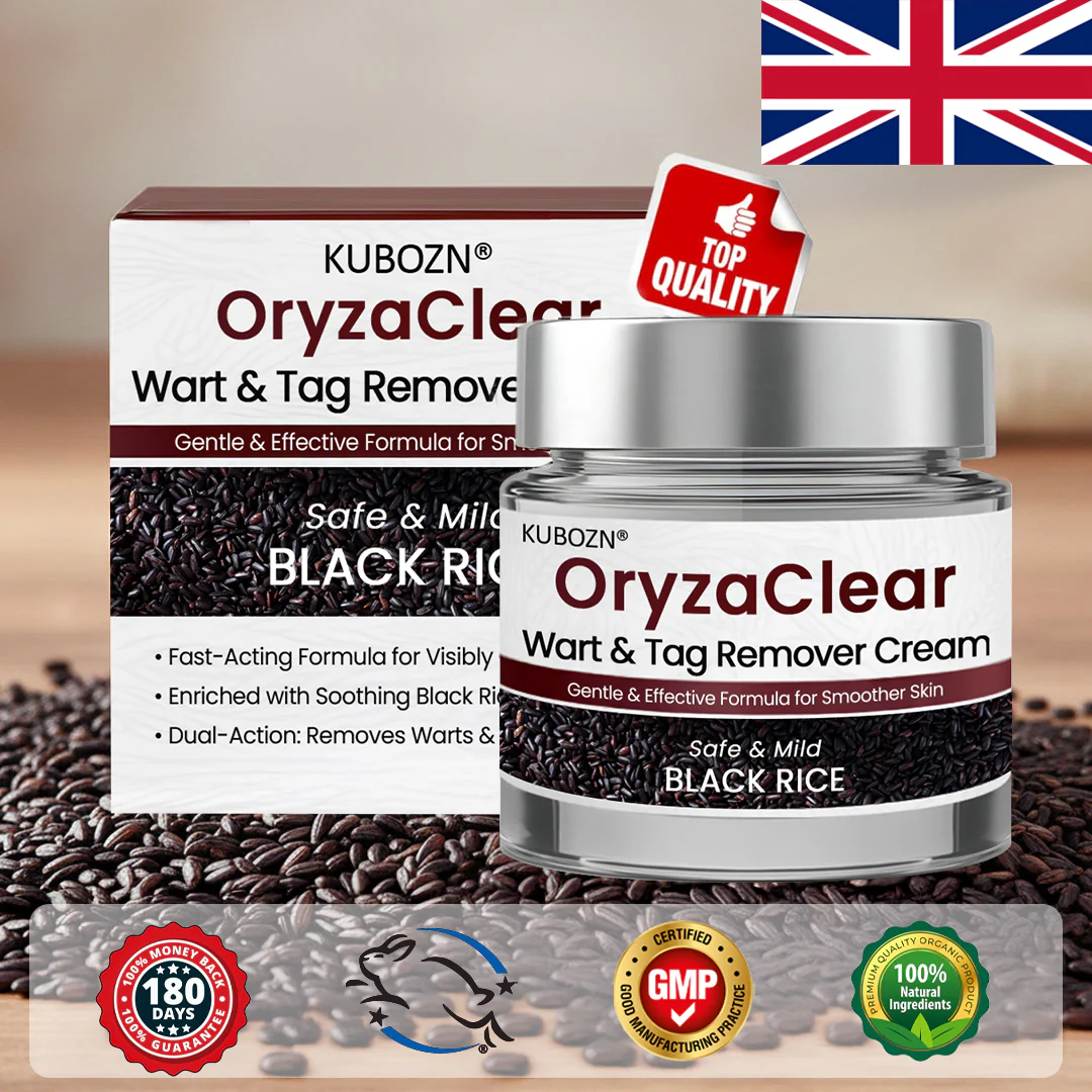 ⭐KUBOZN® OryzaClear – Black Rice Softening Cream · Botanical Care for Skin Tags & Uneven Texture 🅱︎