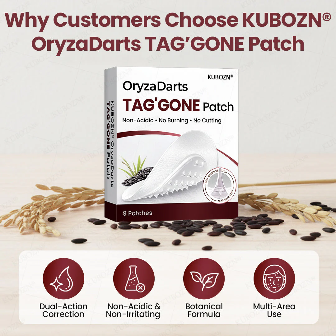 KUBOZN® OryzaDarts TAG’GONE Patch✨Pain-Free Root-Level Removal Powered by Black Rice MicroDarts. - Image 6