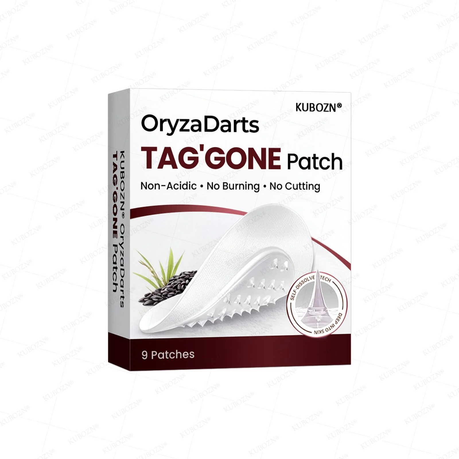 KUBOZN® OryzaDarts TAG’GONE Patch✨Pain-Free Root-Level Removal Powered by Black Rice MicroDarts. - Image 8