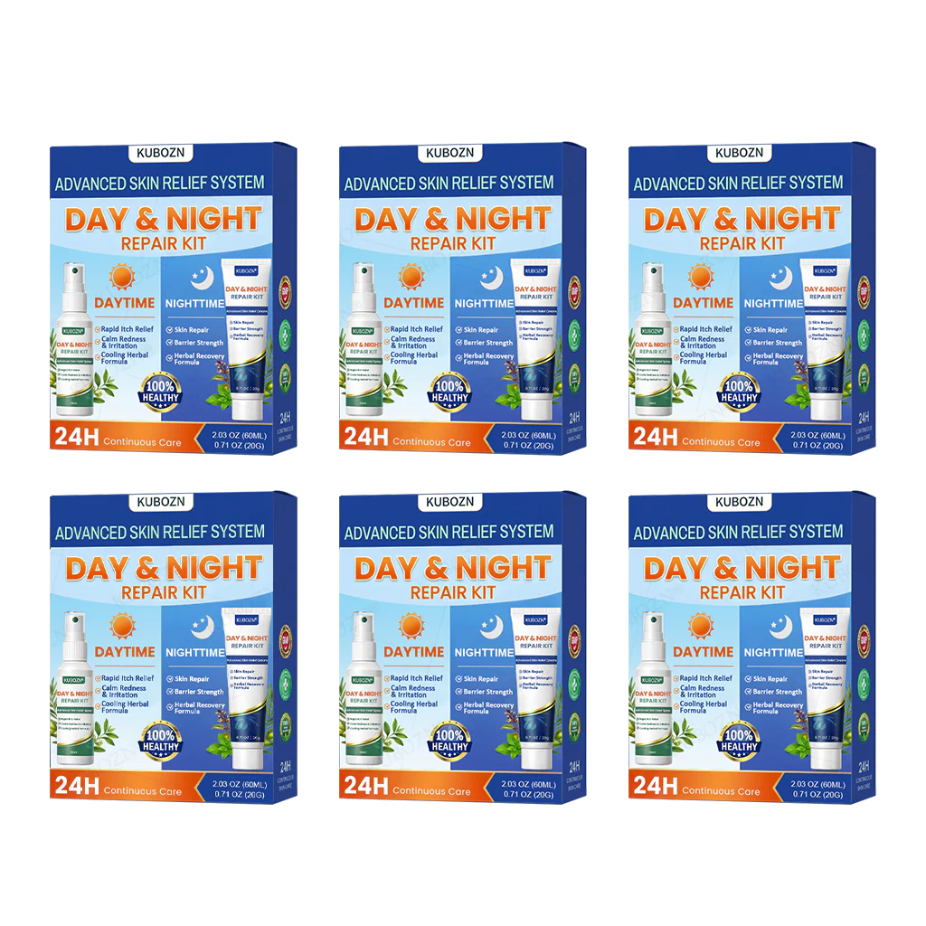 KUBOZN® Eczema Day & Night Repair System - 100% Steroid-Free Relief Duo for Intense Itch, Redness & Broken Skin - Image 10