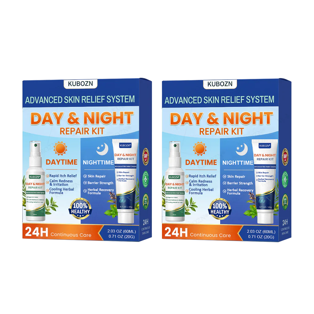 KUBOZN® Eczema Day & Night Repair System - 100% Steroid-Free Relief Duo for Intense Itch, Redness & Broken Skin - Image 9
