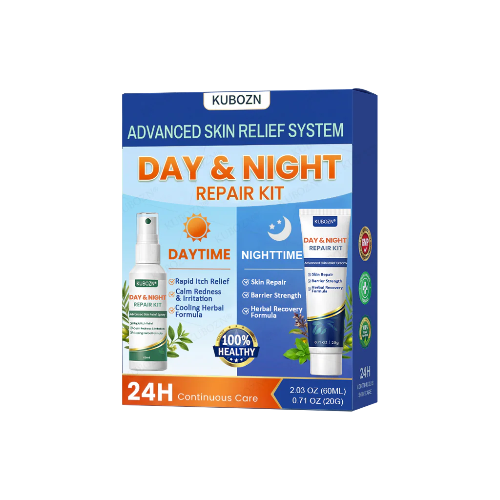 KUBOZN® Psoriasis Day & Night Repair System - 100% Steroid-Free Relief Duo for Plaques, Scaling & Itch - Image 8