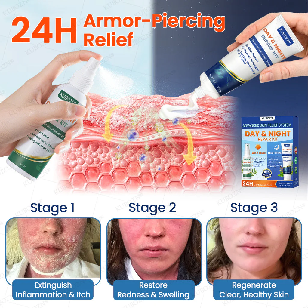 KUBOZN® Psoriasis Day & Night Repair System - 100% Steroid-Free Relief Duo for Plaques, Scaling & Itch (offer) - Image 6