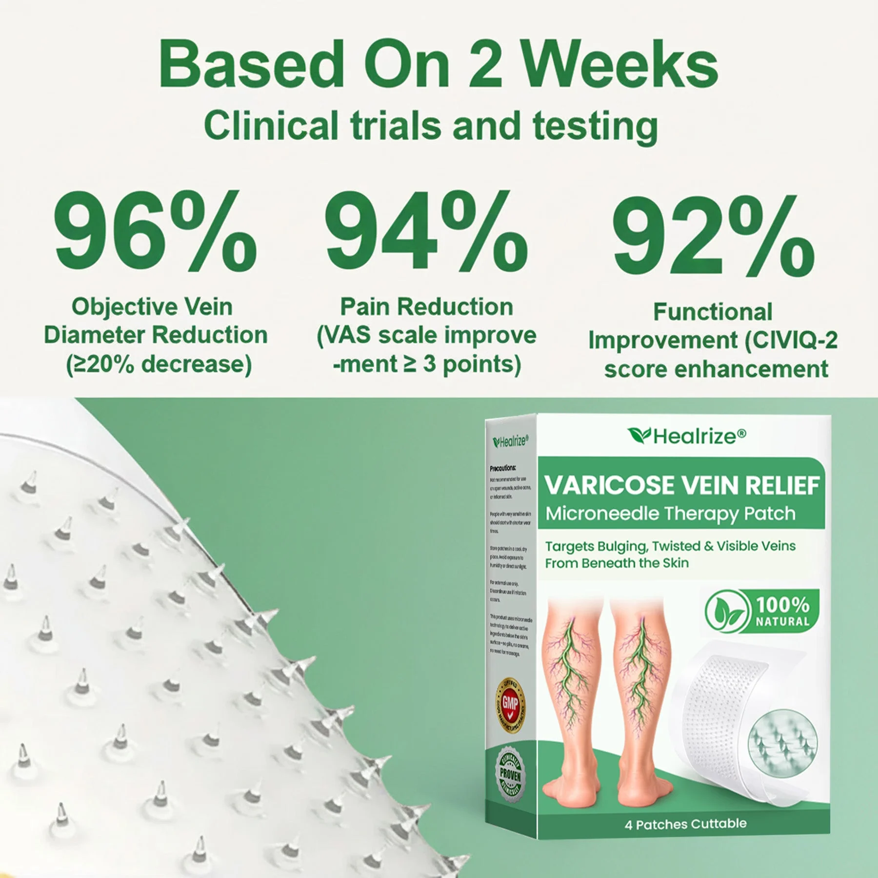 👨⚕️🔥Healrize® VeinEase Microneedle Care Patch⚡Instant Relief, Long-Term Results - Image 7